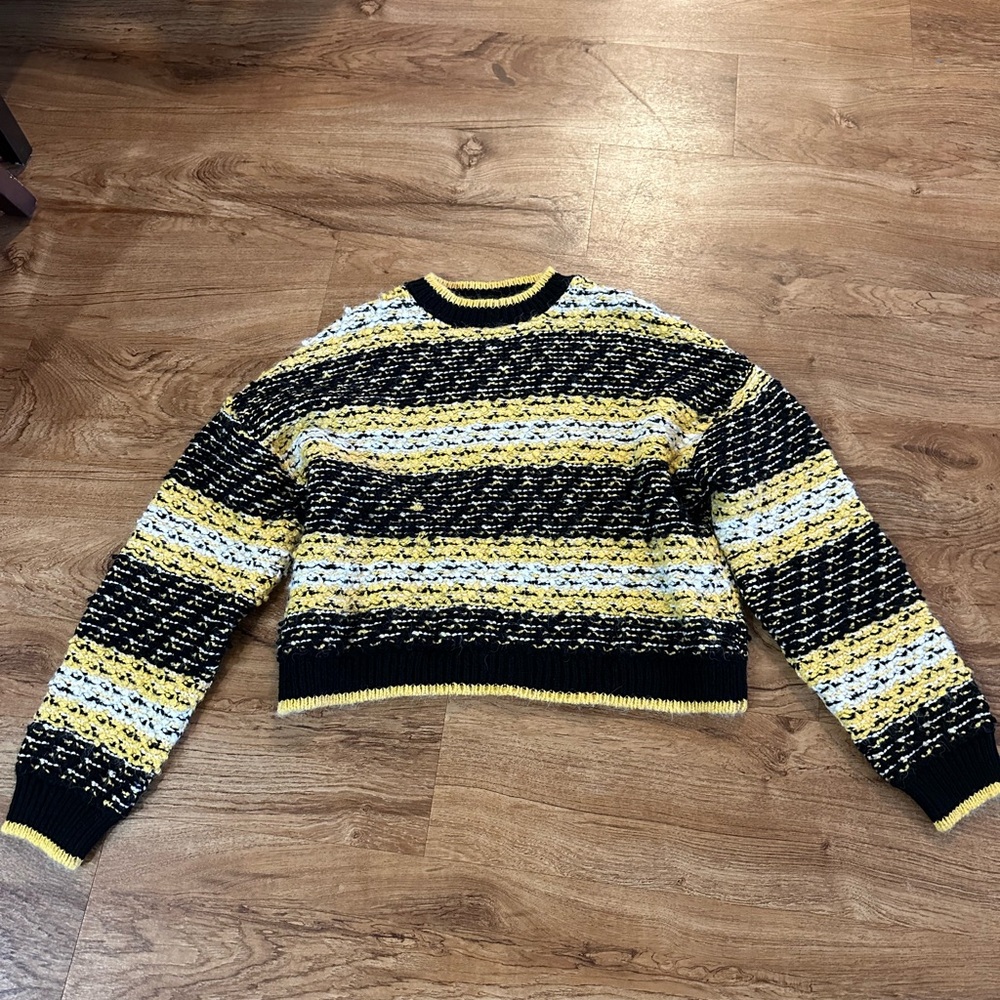 MANGO Reverse-Knit Striped Sweater - Picture 2 of 6
